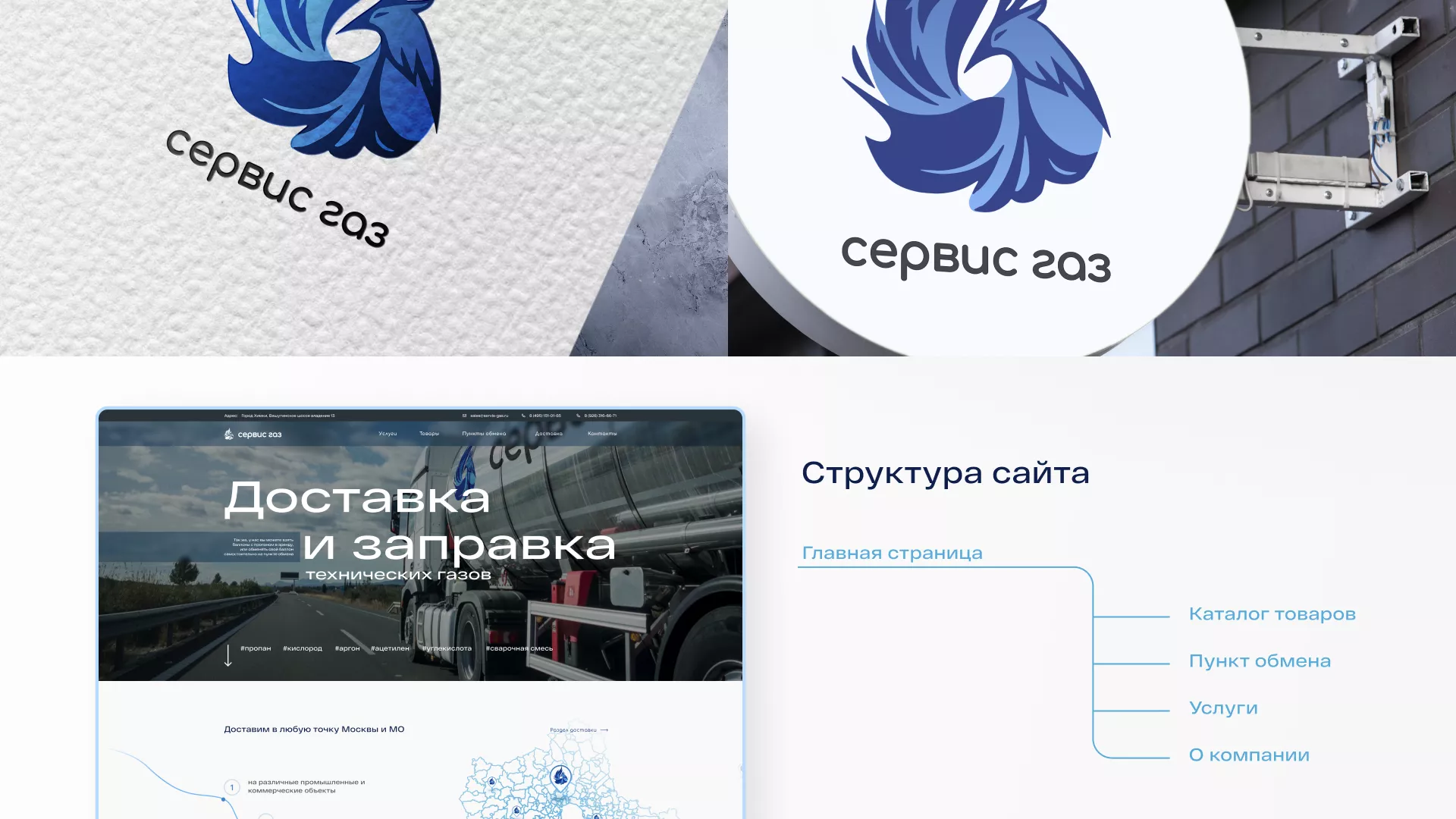 Создание сайта компании «Сервис газ» в Канске