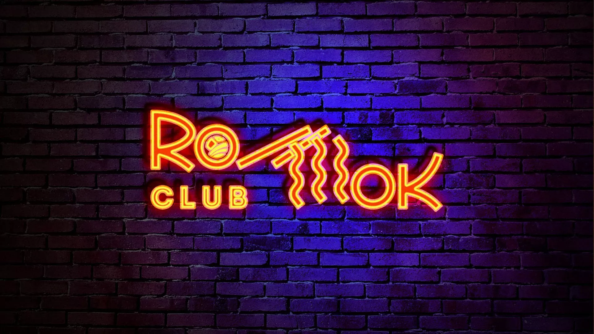 Разработка интерьерной вывески суши-бара «Roll Wok Club» в Канске